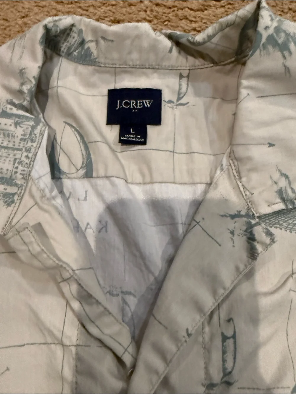 J. Crew lightweight cream